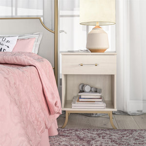 Monarch Hill Clementine White Nightstand - Ivory Oak