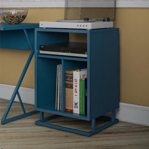 Novogratz Regal Turntable Stand / End Table - Blue