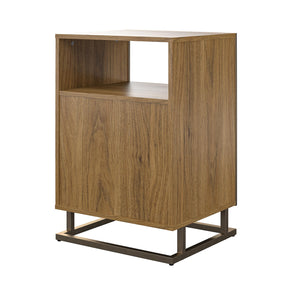 Novogratz Regal Turntable Stand / End Table - Walnut