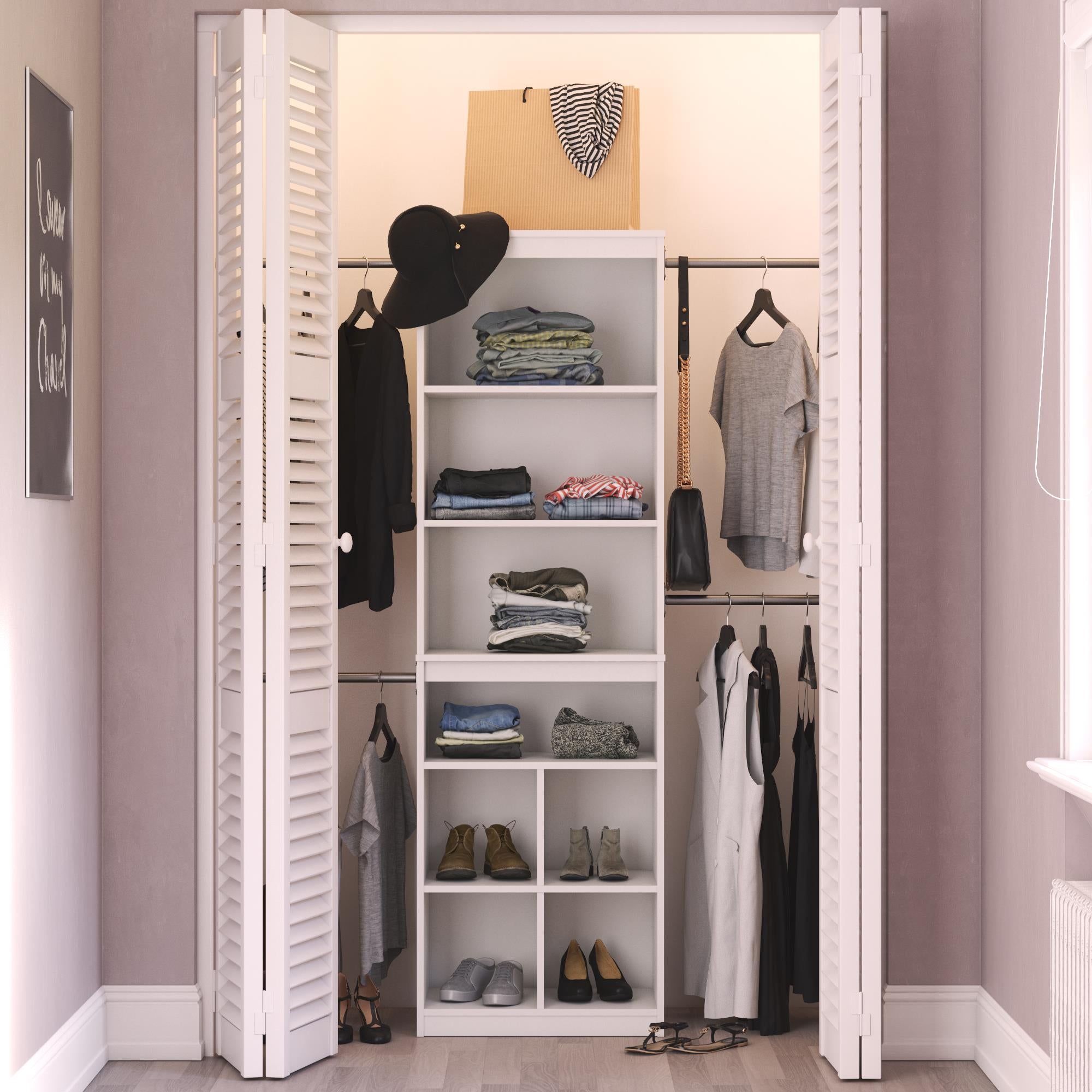 Systembuild Evolution Closet Storage System - White