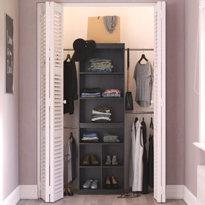 Systembuild Evolution Closet Storage System - Espresso