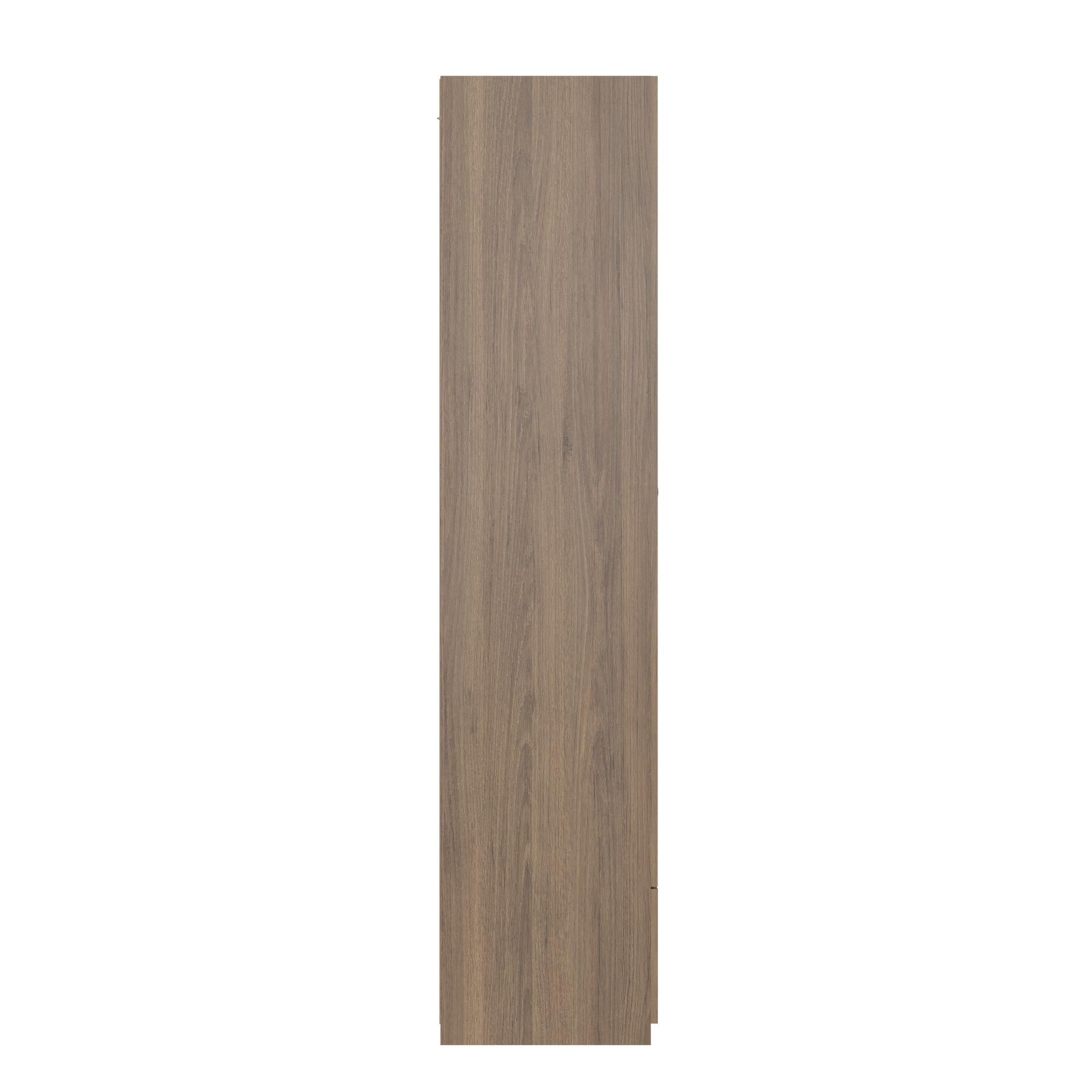Systembuild Evolution  2 Door 1 Drawer Storage Cabinet - Rustic Oak