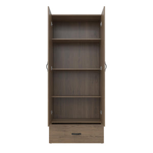 Systembuild Evolution  2 Door 1 Drawer Storage Cabinet - Rustic Oak