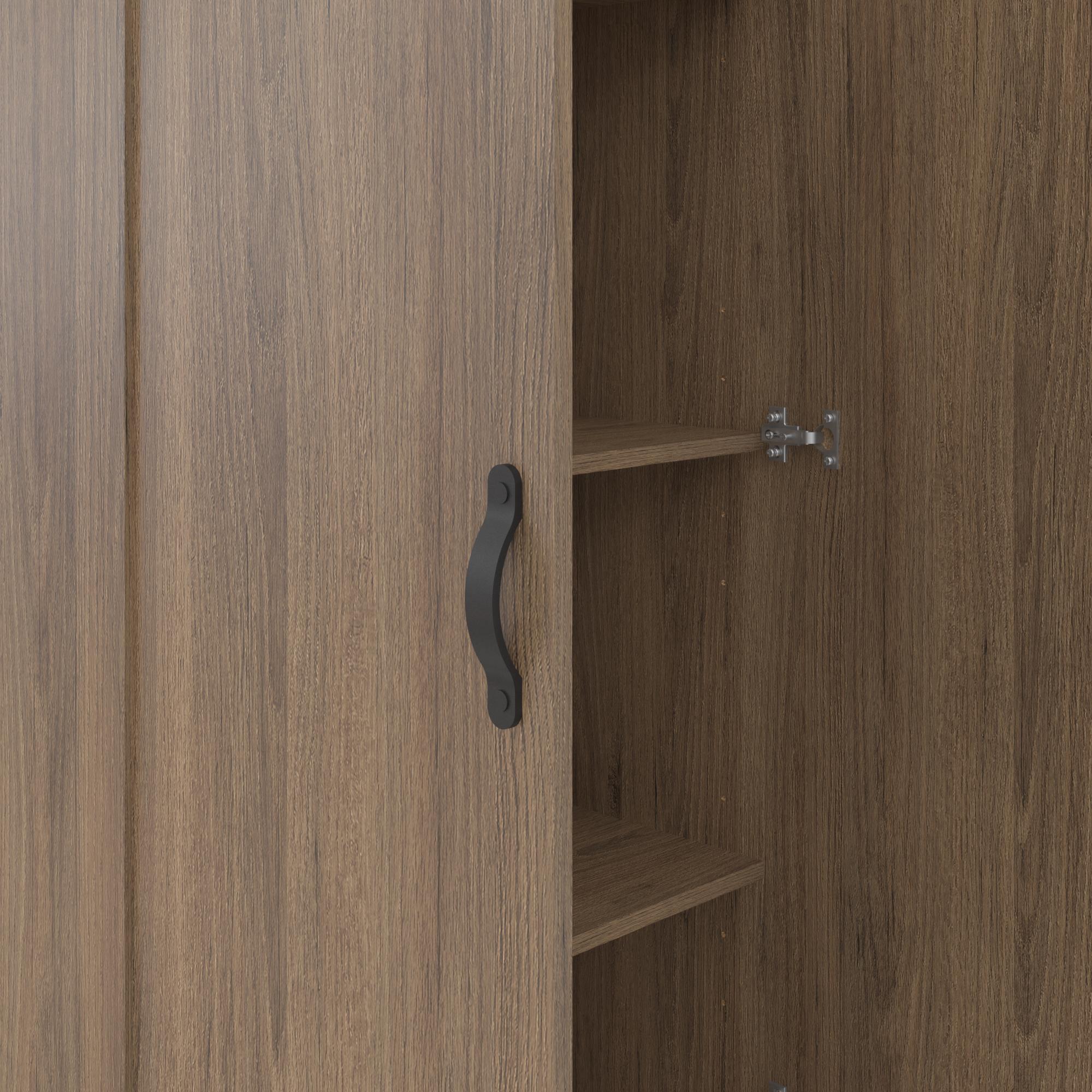Systembuild Evolution  2 Door 1 Drawer Storage Cabinet - Rustic Oak