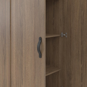 Systembuild Evolution  2 Door 1 Drawer Storage Cabinet - Rustic Oak