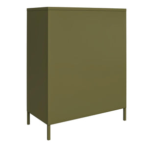 Systembuild Evolution Mission District 2-Door Metal Locker Cabinet - Olive Green