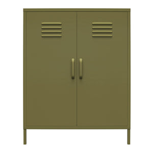 Systembuild Evolution Mission District 2-Door Metal Locker Cabinet - Olive Green