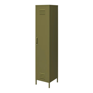 Systembuild Evolution Mission District Single Metal Locker Storage Cabinet - Olive Green