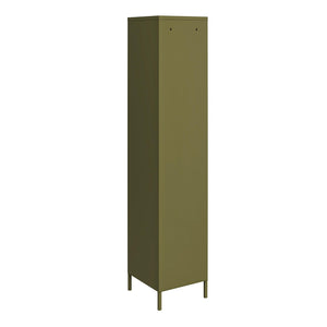 Systembuild Evolution Mission District Single Metal Locker Storage Cabinet - Olive Green