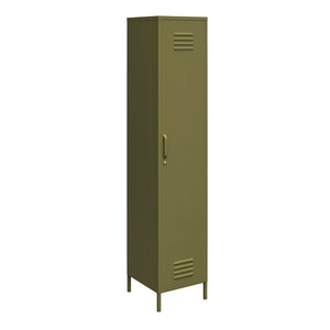 Systembuild Evolution Mission District Single Metal Locker Storage Cabinet - Olive Green