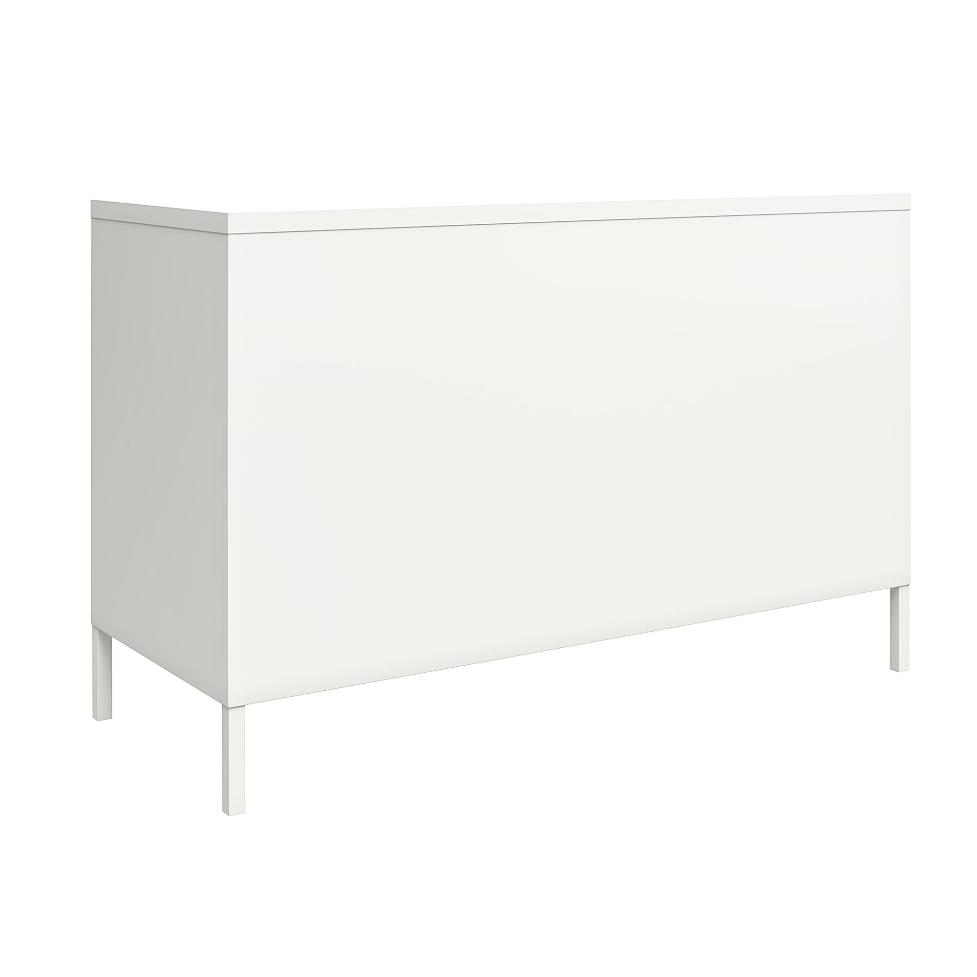 Systembuild Evolution Mission District 2 Door Metal Locker Accent Cabinet - White