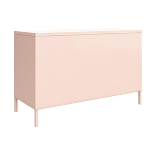 Systembuild Evolution Mission District 2 Door Metal Locker Accent Cabinet - Pink