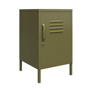 Systembuild Evolution Mission District Metal Locker End Table - Olive Green