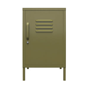 Systembuild Evolution Mission District Metal Locker End Table - Olive Green