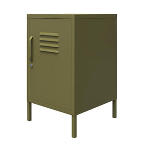 Systembuild Evolution Mission District Metal Locker End Table - Olive Green
