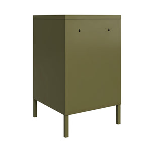 Systembuild Evolution Mission District Metal Locker End Table - Olive Green