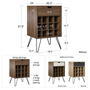 Novogratz Concord Beverage Storage Stand - Natural