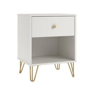 Novogratz Finley Nightstand - White