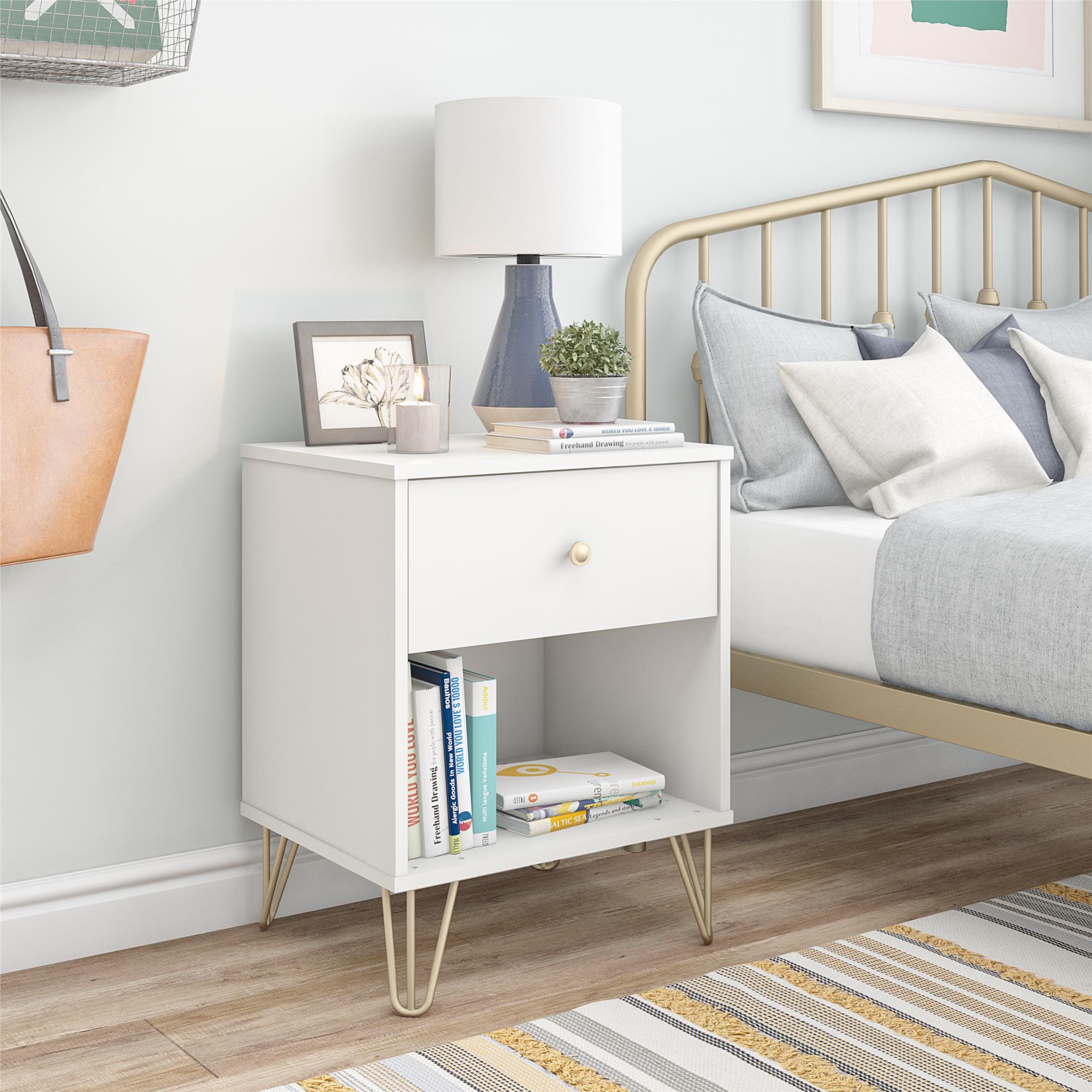 Novogratz Finley Nightstand - White