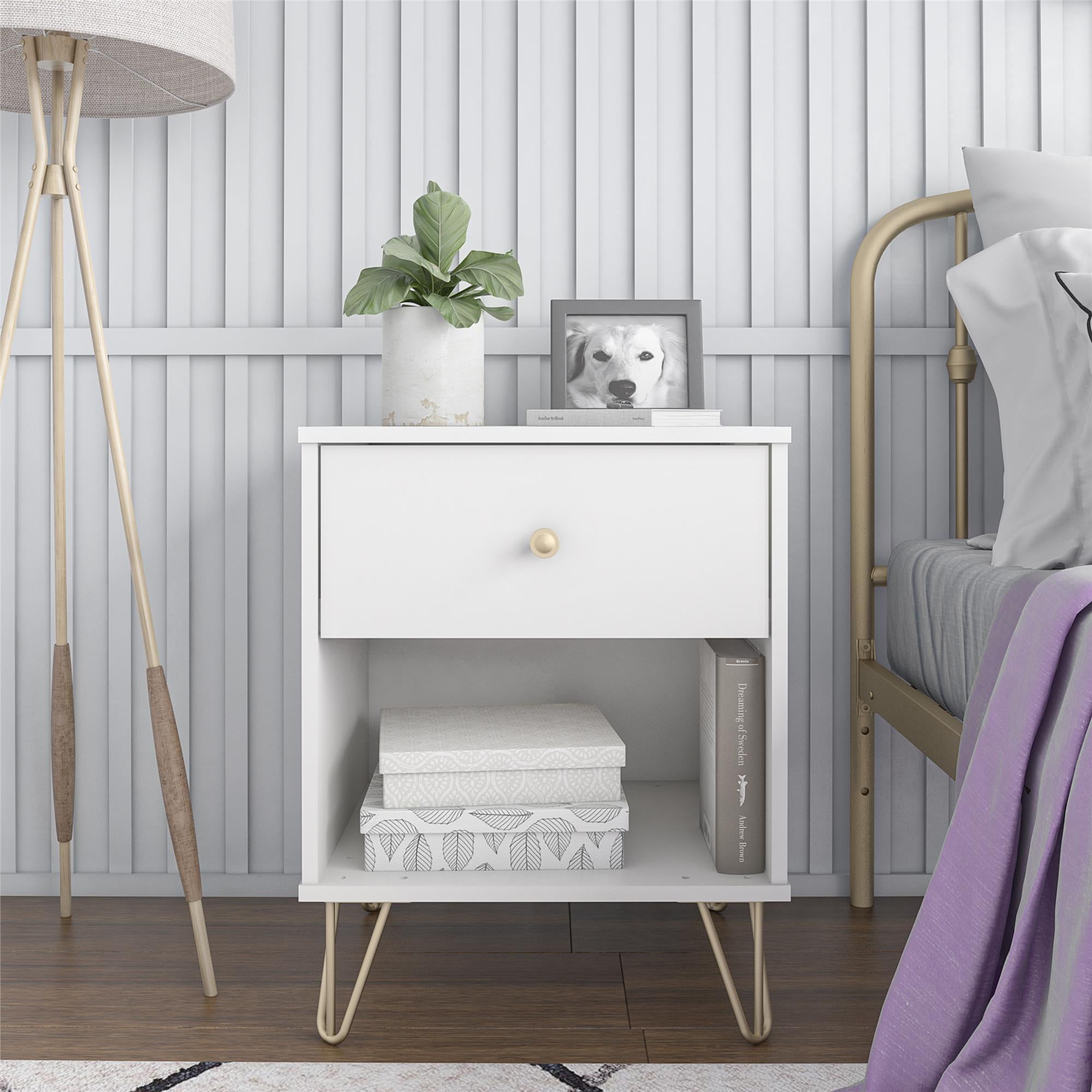 Novogratz Finley Nightstand - White
