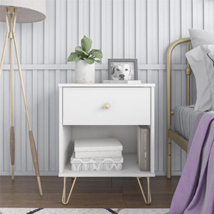 Novogratz Finley Nightstand - White