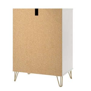 Novogratz Finley 4 Drawer Dresser - White