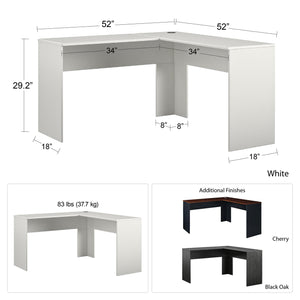 Ameriwood Home The Works L Desk - Cherry
