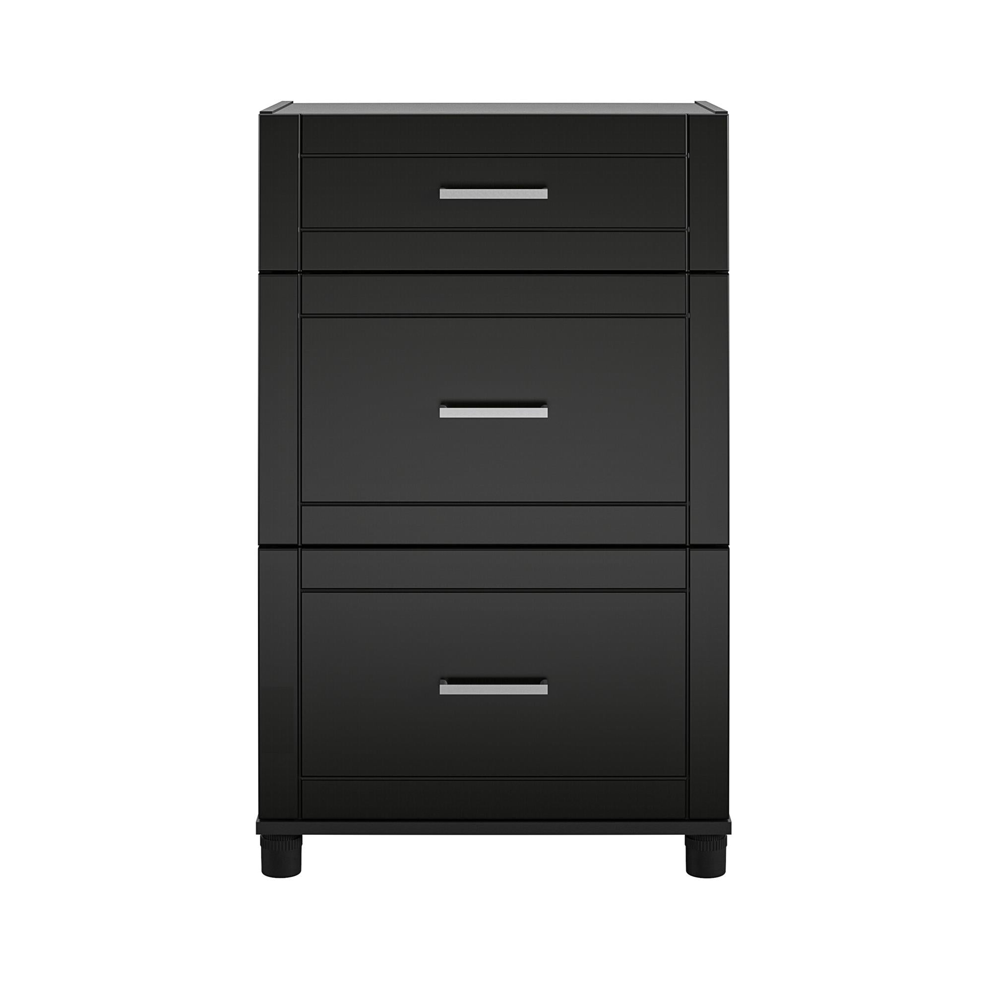 Systembuild Evolution Callahan 24" 3 Drawer Base Cabinet - Black