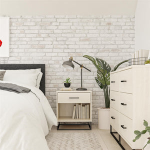 Novogratz Kelly Nightstand - Ivory Oak