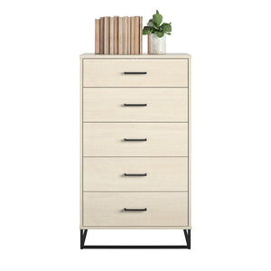 Novogratz Kelly 5 Drawer Dresser - Ivory Oak