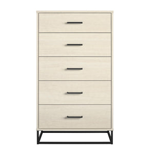 Novogratz Kelly 5 Drawer Dresser - Ivory Oak