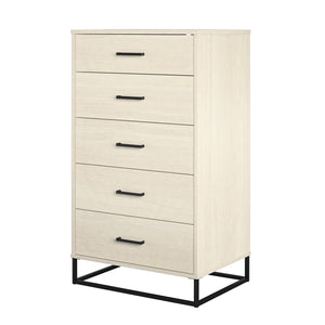 Novogratz Kelly 5 Drawer Dresser - Ivory Oak