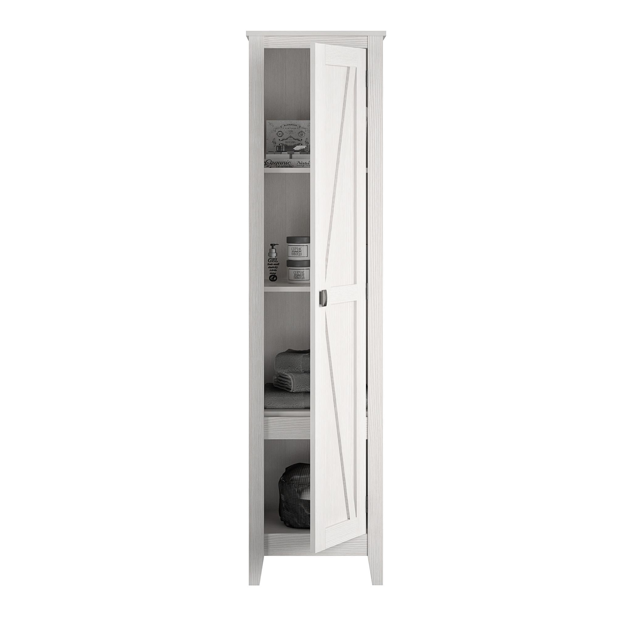Systembuild Evolution Farmington 18" Wide Storage Cabinet - Ivory Pine