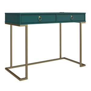CosmoLiving Camila Writing Desk - Emerald Green