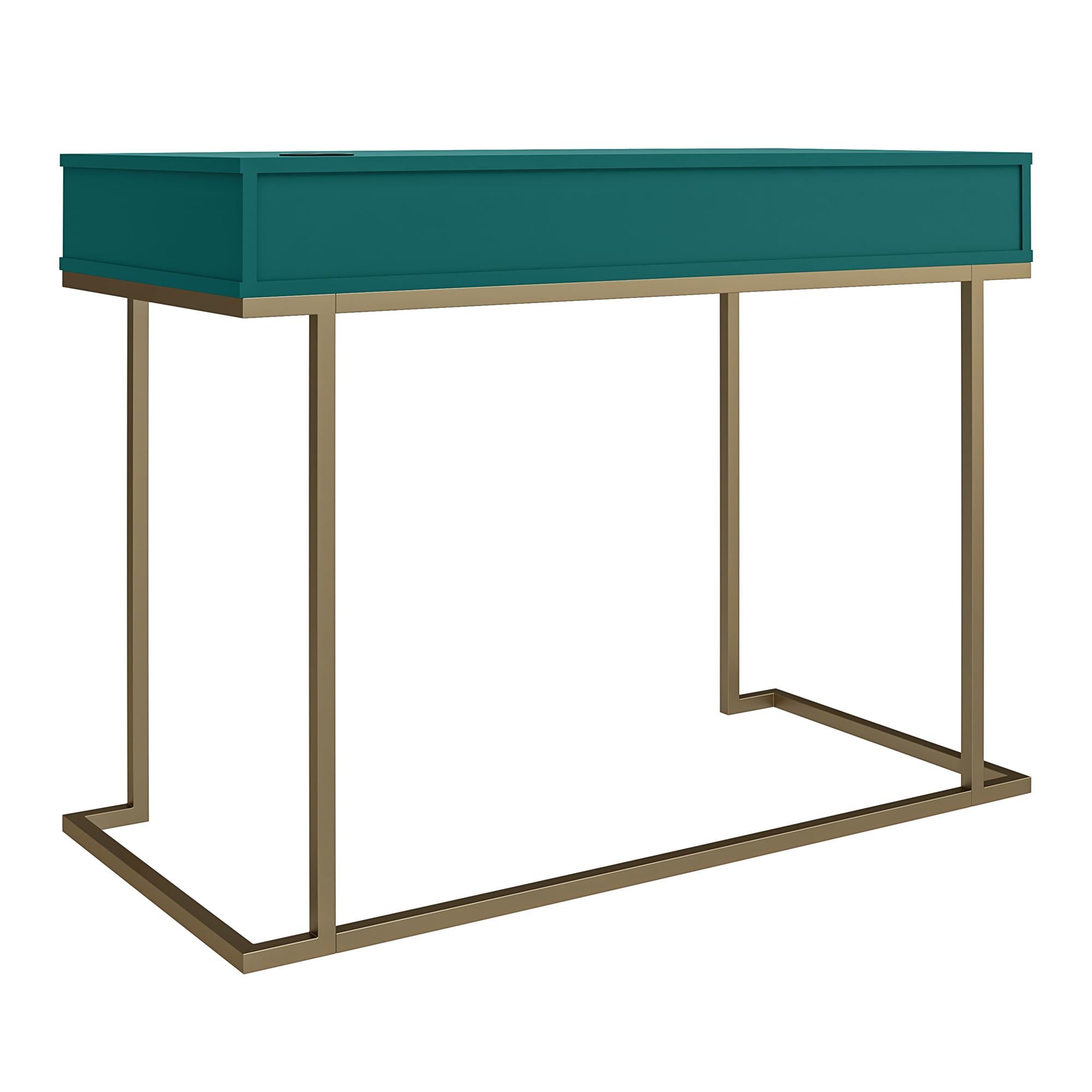 CosmoLiving Camila Writing Desk - Emerald Green