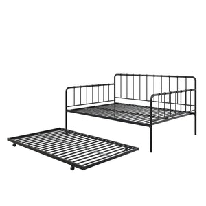 DHP Aaron Metal Daybed and Trundle - Black - Full