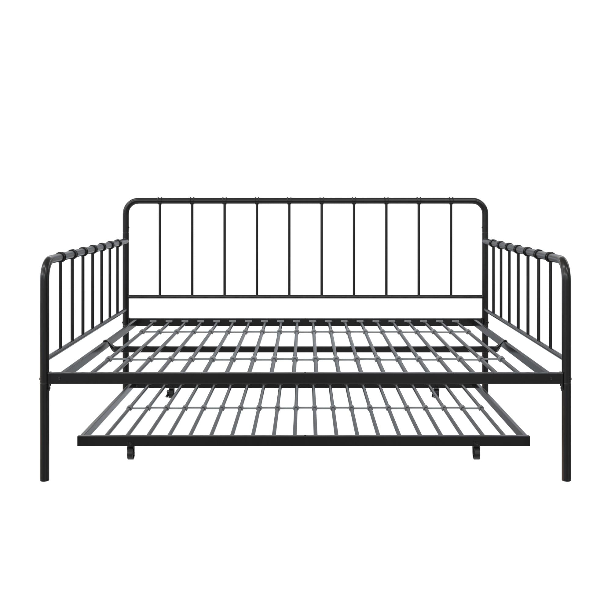 DHP Aaron Metal Daybed and Trundle - Black - Full