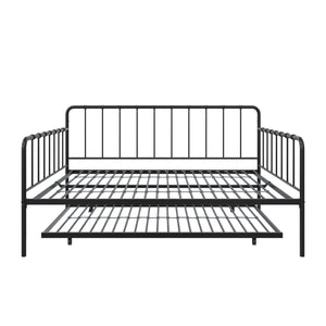 DHP Aaron Metal Daybed and Trundle - Black - Full
