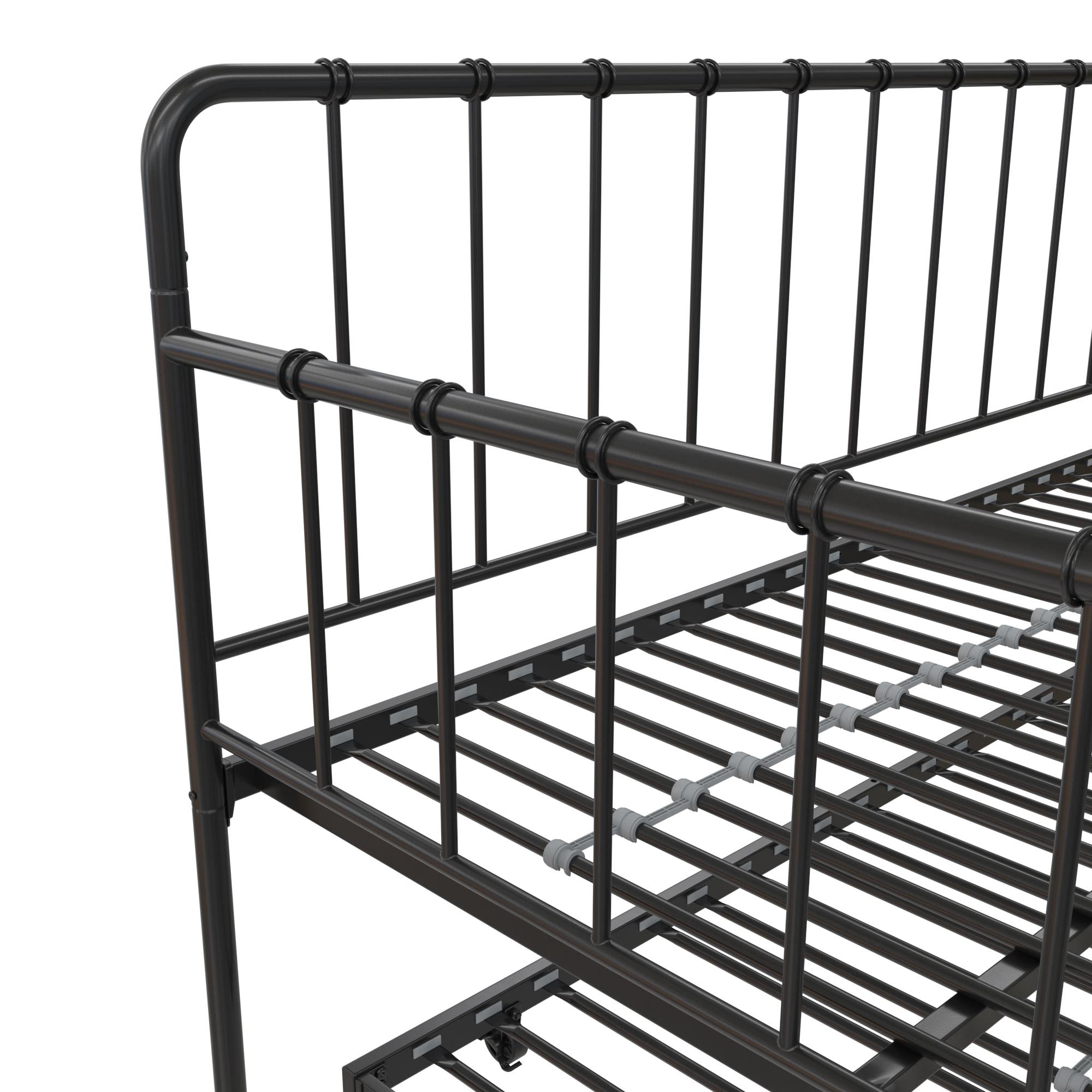 DHP Aaron Metal Daybed and Trundle - Black - Full
