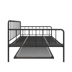 DHP Aaron Metal Daybed and Trundle - Black - Full