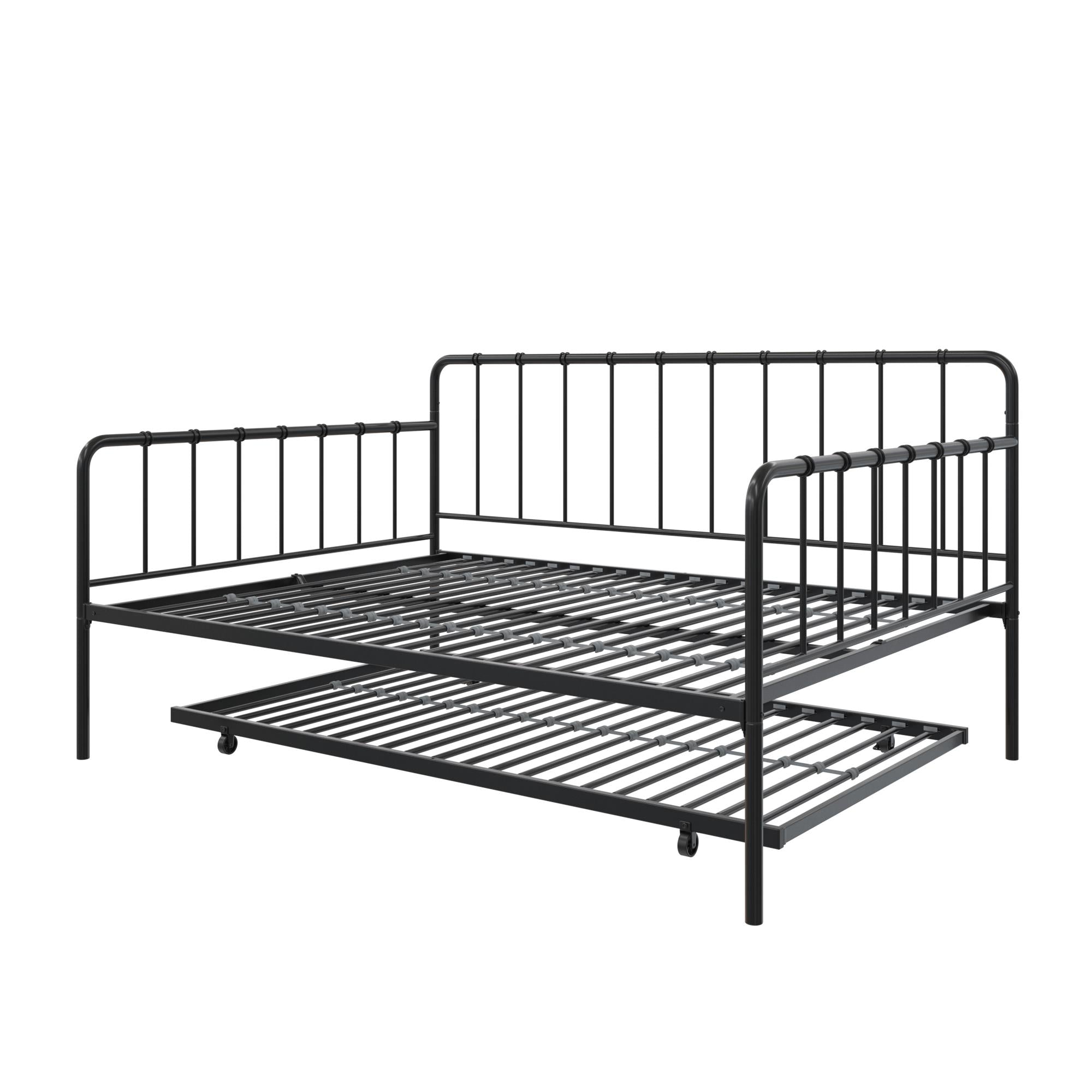DHP Aaron Metal Daybed and Trundle - Black - Full