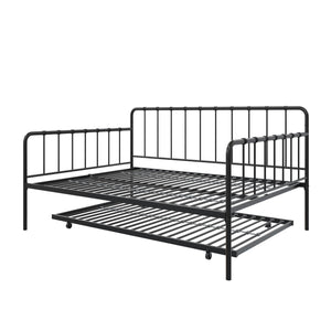 DHP Aaron Metal Daybed and Trundle - Black - Full