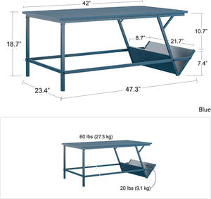 Novogratz Regal Coffee Table - Blue