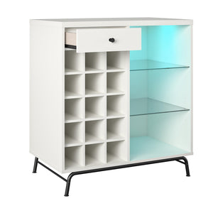 Ameriwood Home Melbourne Bar Cabinet - White