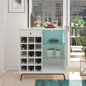 Ameriwood Home Melbourne Bar Cabinet - White