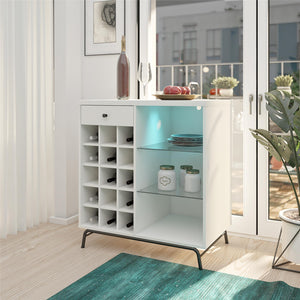 Ameriwood Home Melbourne Bar Cabinet - White