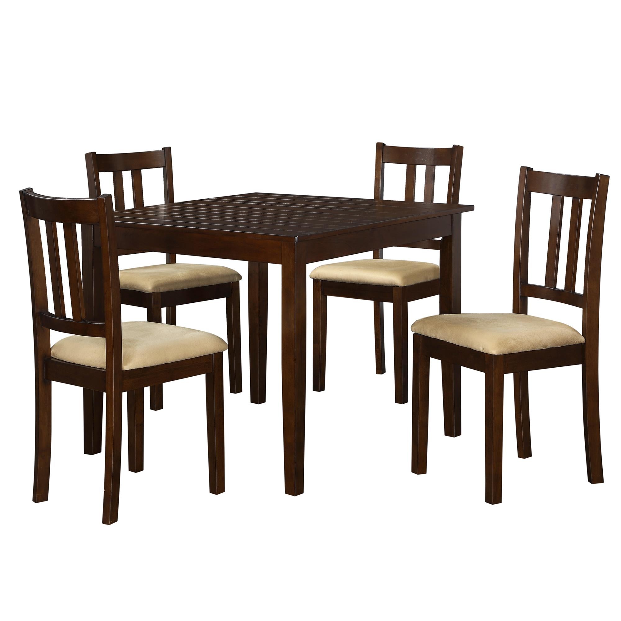 DHP Redmond 5-Piece Traditional Dining Set - Espresso