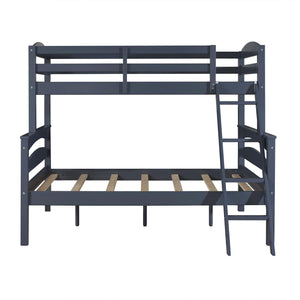 DHP Brady Kids' Wood Bunk Bed - Graphite Blue