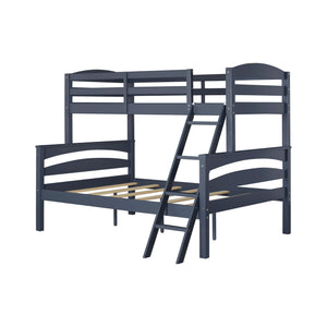 DHP Brady Kids' Wood Bunk Bed - Graphite Blue