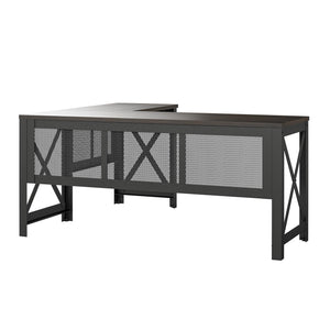 Ameriwood Home Hudson L Desk with Lift Top - Florence Walnut
